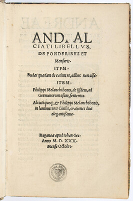 Alciati, De ponderibus et mensuris / 3 Bde.