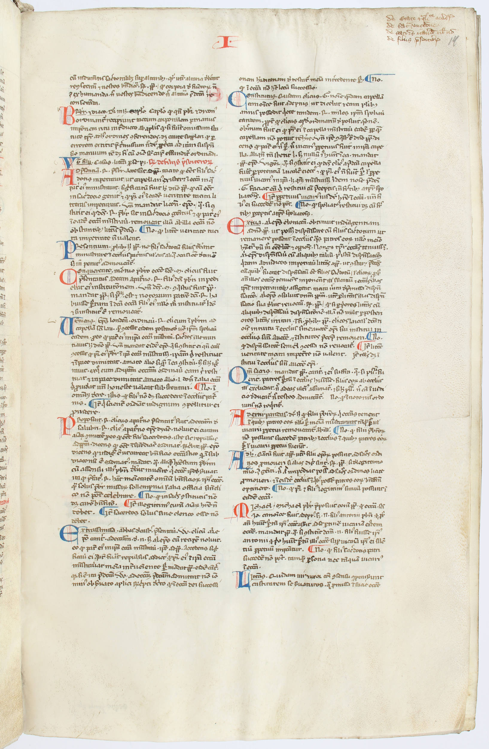 Bernhard von Parma, Casus longi. Handschrift