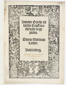 Luther, Von der Beycht. 1521
