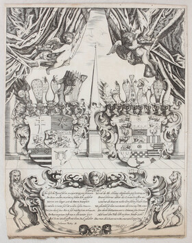 Wappentafel zu Georg II.v. Hessen-Darmstadt. Tacke