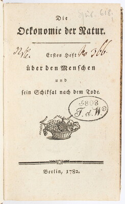 (Bernstorff), Die Oekonomie der Natur