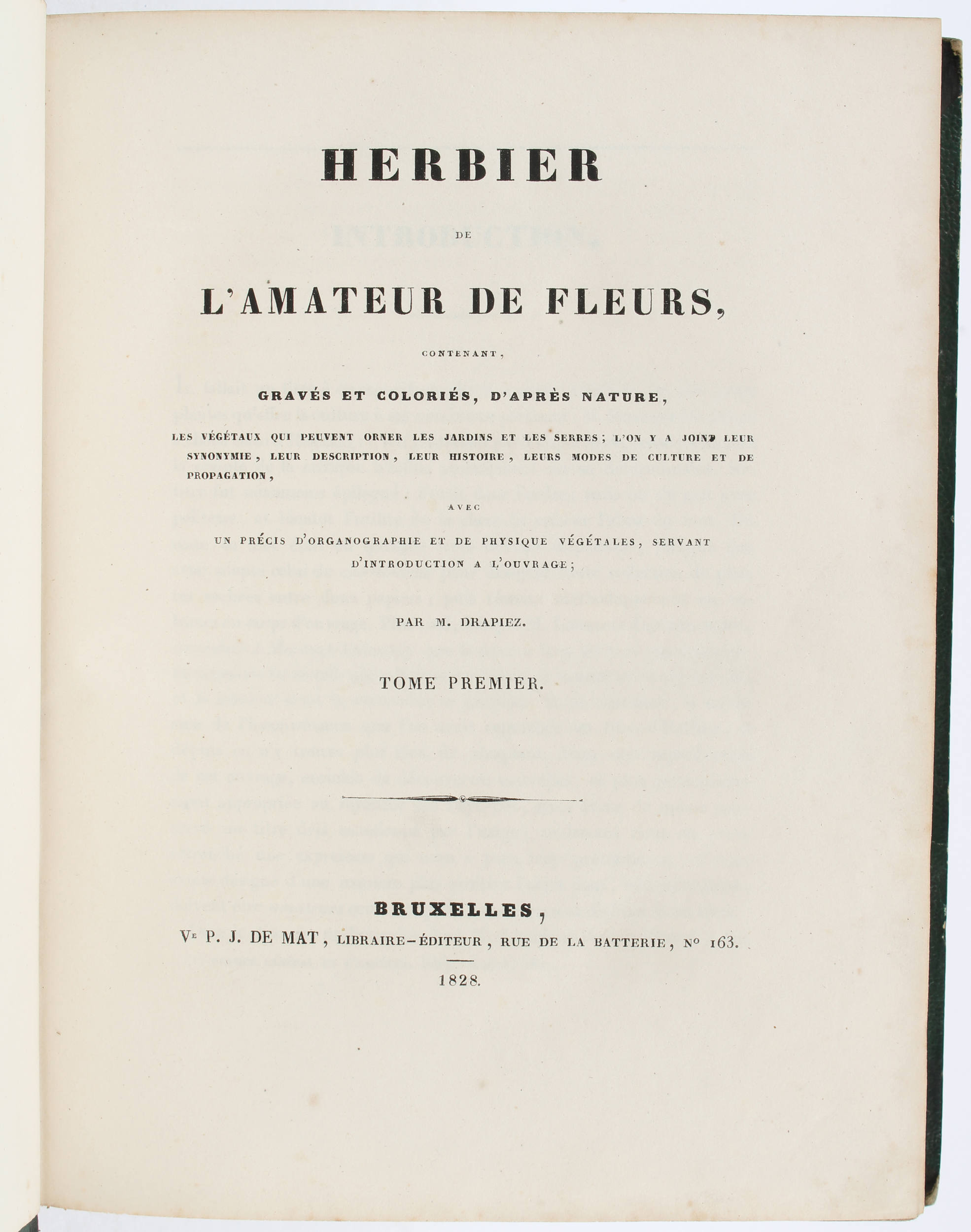 Drapiez, Herbier de fleurs. 8 Bde.