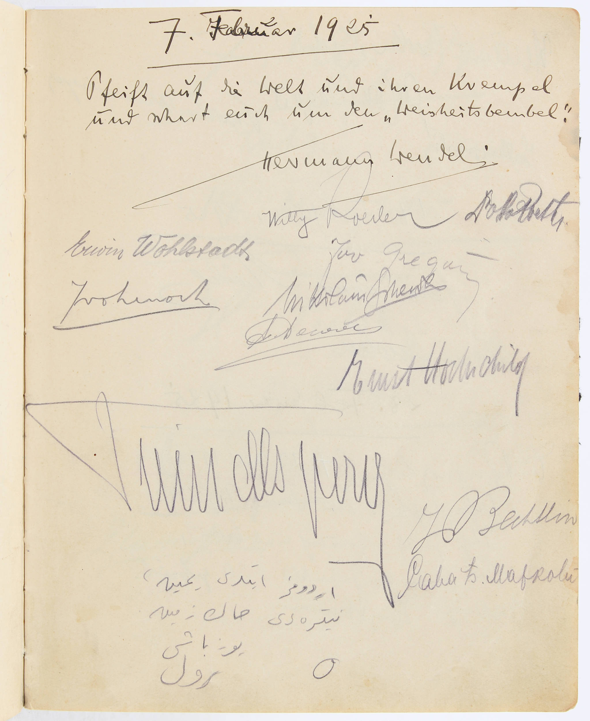 Gästebuch des 