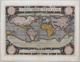 Welt + Erdteile. 5 Bll. Ortelius