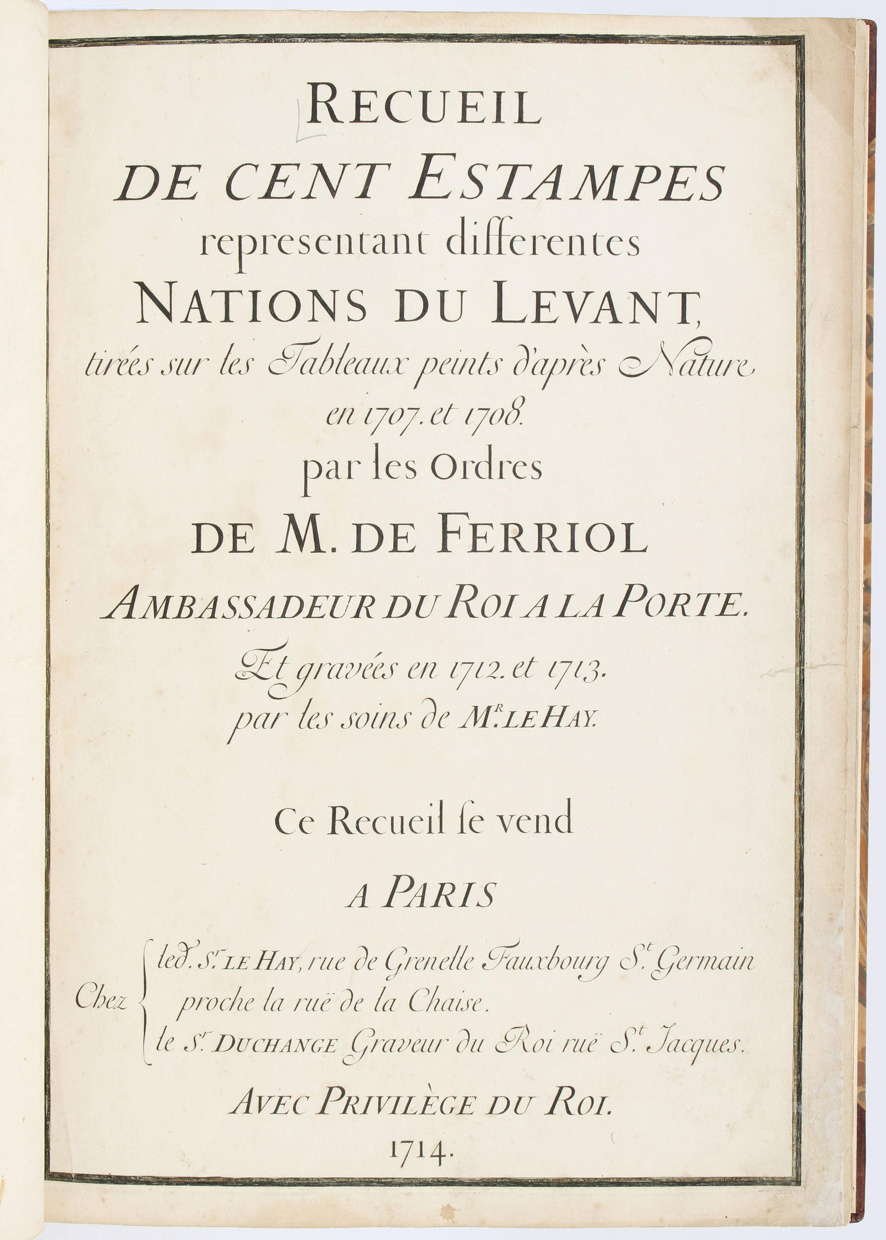 Le Hay, Recueil de cent estampes u. Vorbd.