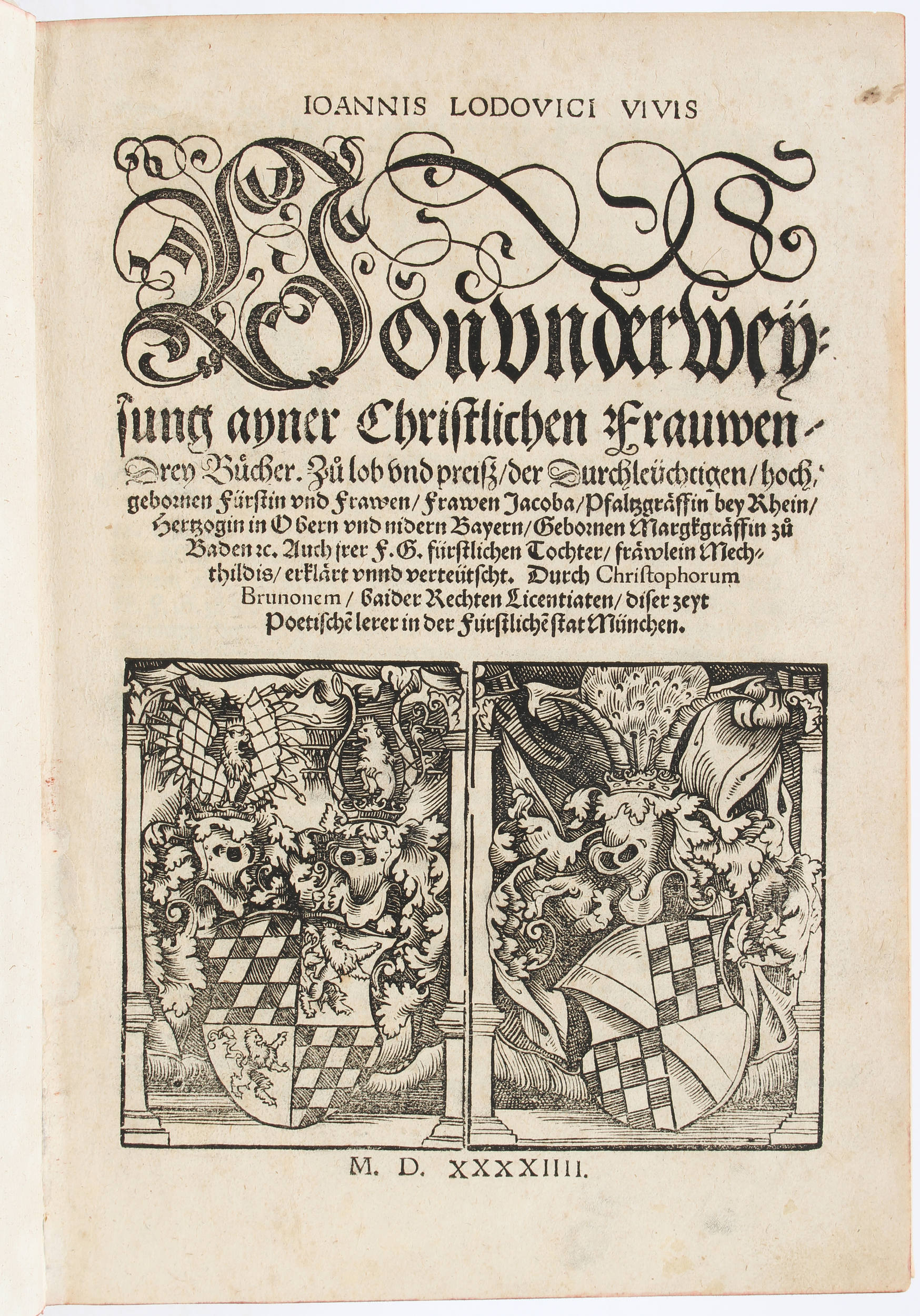 Vives, Von underweysung ayner Christlichen Frauwen