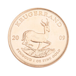 Südafrika/Gold - 1 Krügerrand 2009, vz-stgl., Kratzer, Randfehler, ...