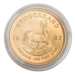 Südafrika/Gold - 1 Unze Krügerrand 1983, vz-, Mattierung, minimale ...