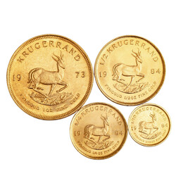  South Africa /GOLD lot 4 x Krugerrand coins, total approx. 57.5 g, ...