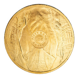  South Africa /GOLD - 1 ounce Big Five, Elephant 2022, BU, in capsule ...