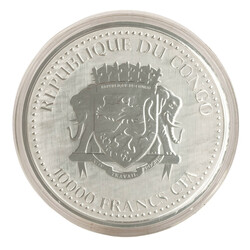 Kongo /SILBER - 1 Kilo Münze 'Silberrücken Gorilla' 2017 10.000 ...