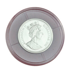 Gibraltar /PLATIN - 1/5 Crown Olymp. Summer Games Barcelona 1992 PF ...