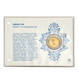 Gibraltar /GOLD - Elizabeth II 25 pounds 1975. Approx. 7.81 g (.917 ...