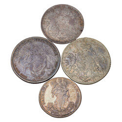  4-piece collection of talers and half talers from the Diocese of ...