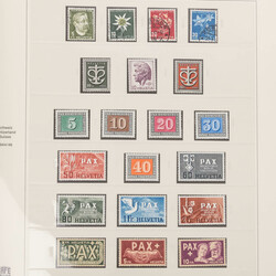 Schweiz*/**/o Sammlung Schweiz in 2 Alben, bis auf wenige Ausgaben ...