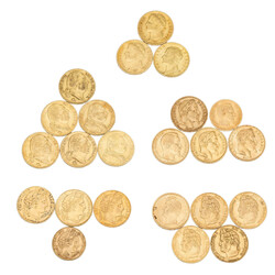 Goldschatz Frankreich: 20 Francs Napoleon I.–III. (1806–1869) – ...
