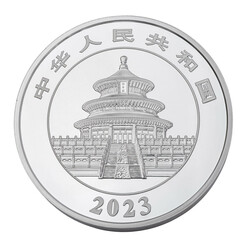 China/ Silber - 300 Yuan Panda 2023 1kg Feinsilber Gedenkmünze ...