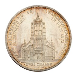 Württemberg, Königreich - Karl, Doppelter Vereinstaler 1871, AKS ...