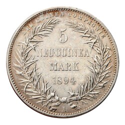 Dt. Kolonien, Deutsch-Neu-Guinea - 5 Neu-Guinea Mark 1894/ A J. N 707 ...