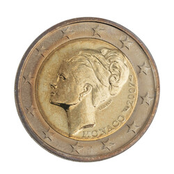 Monaco - 2 Euro 2007, Grace Kelly - zum 25. Todestag der Fürstin ...