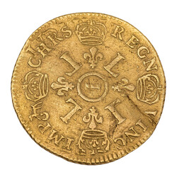 Frankreich, Königreich/GOLD - Louis XIV., Louis d'or aux quatre L ...