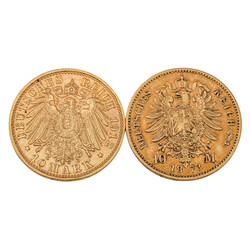 Dt. Kaiserreich Bayern, Preussen/GOLD - Otto 10 Mark 1912 J.201, ...