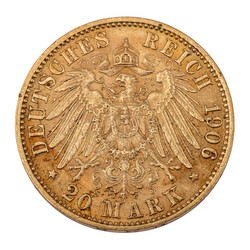 Dt. Kaiserreich Preussen/GOLD - Wilhelm II. 20 Mark 1906 A J.252. ...