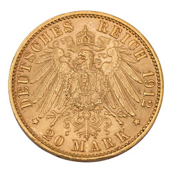 Dt. Kaiserreich Preussen/GOLD - Wilhelm II. 20 Mark 1912 J J.252. ...