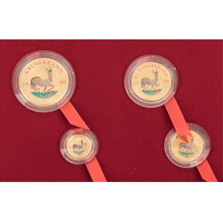 South Africa /4-piece GOLD set - Premium Krugerrand 2000. Each BU, in ...