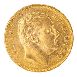 Serbien /GOLD - Milan I. Obrenovic, 20 Dinara 1882-V ca. 6,46 g (.900 ...