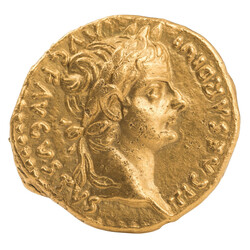 Römisches Kaiserreich - Kaiser Tiberius (14-37 n. Chr.), Gold Aureus ...