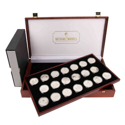 Cook Island/SILBER - Set 500 Jahre Amerika 1989-1992, 23x 50 Dollar ...