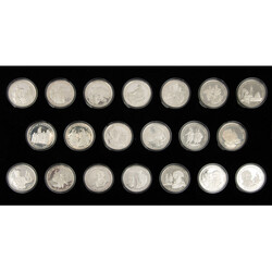Cook Island/SILBER - Set 500 Jahre Amerika 1989-1992, 23x 50 Dollar ...