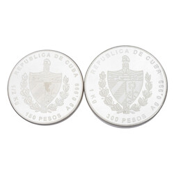 Kuba /SILBER - Serie: Schutz der Fauna. 150 Ps &amp; 300 Ps. 1996 ...