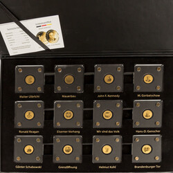 Republik Tschad/GOLD – „30 Jahre Mauerfall“, 12 x Republik ...