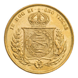 Brasilien - Peter II. (1831-1889) 10.000 Reis 1856 ca. 8,91 g (.9167 ...