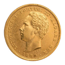 Portugal - Ludovicus I. (1861-1889) 5.000 Reis 1889 ca. 8,83 g (.9167 ...