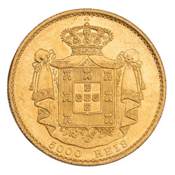 Portugal - Ludovicus I. (1861-1889) 5.000 Reis 1889 ca. 8,83 g (.9167 ...
