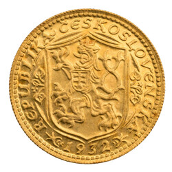 Tschechoslowakei - 1. Republik (1923-1951) 1 Dukat 1932 Wenzel, ...