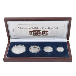 Somalia/SILBER – Set „African Wildlife“ 2020, 25 Schilling ¼ ...