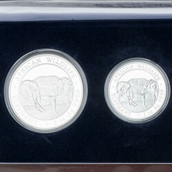 Somalia/SILBER – Set „African Wildlife“ 2020, 25 Schilling ¼ ...