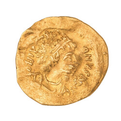 Byzanz /GOLD - Iustinianus I. (527-565), AVTremissis Konstantinopel, ...