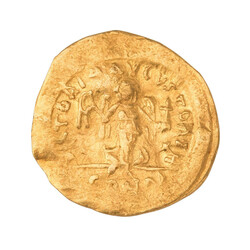 Byzanz /GOLD - Iustinianus I. (527-565), AVTremissis Konstantinopel, ...