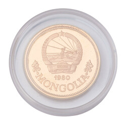 Mongolia /GOLD - 750 Tugrik ‘Year of the Child’ 1980 Proof. ...