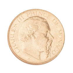 Monaco /GOLD - Charles III. (1856-1889) 20 Francs 1878-A ca. 6,45 ...