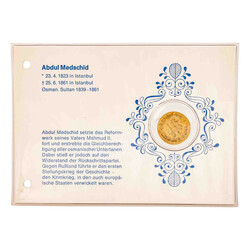 Türkei/Gold - 100 Piaster 19.Jh./Konstantinopel, (Istanbul), Sultan ...