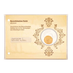 Byzantinisches Reich/Gold - Soldius 6.Jh.n.Chr./Konstantinopel, ...