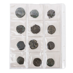 Byzantine Empire—collection of 12 bronze coins, minted in ...