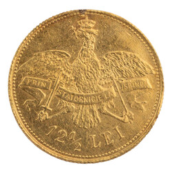 Rumänien - Karl I. (1866-1914), 12,5 Lei 1906 ca. 4,01 g (.900 Gold) ...