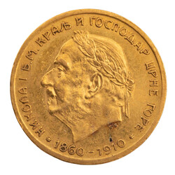 Montenegro - Nicholas I (1860-1910), 10 perpera 1910. Approx. 3.39 g ...